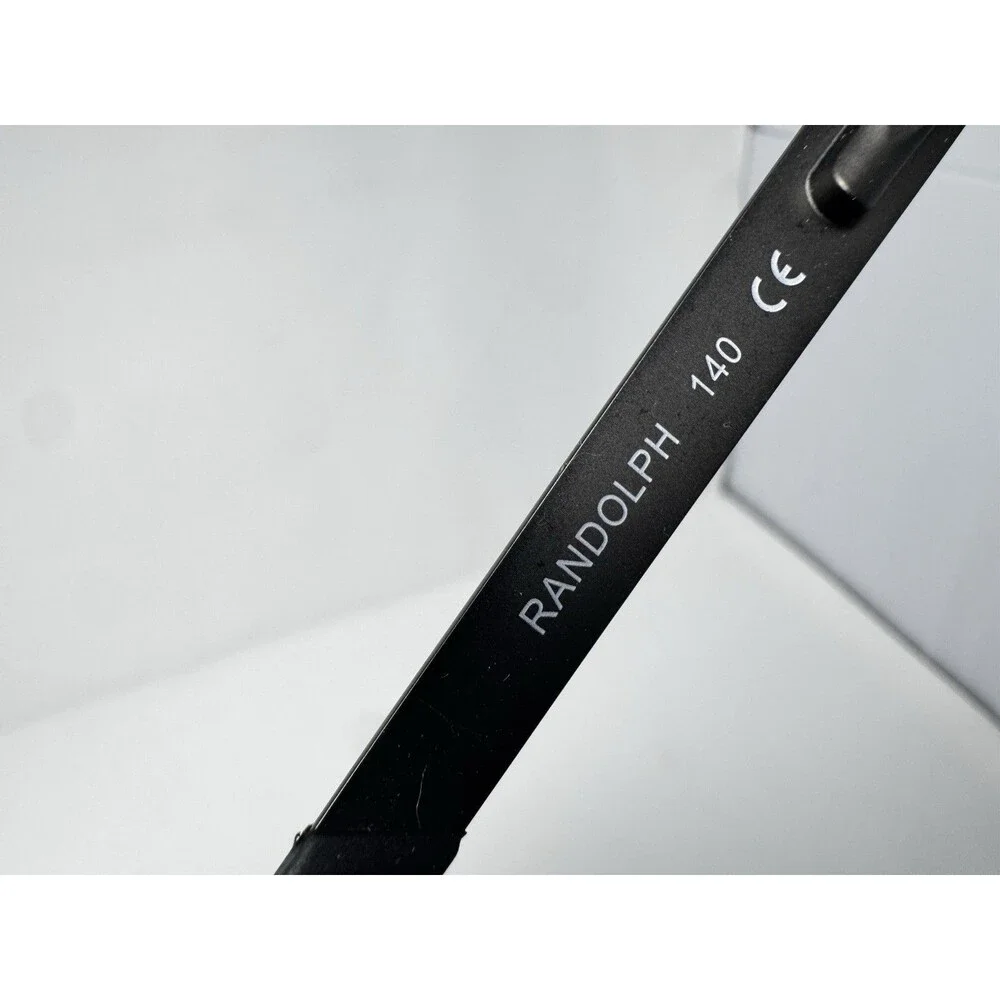 Randolph Keesler Eyeglass Frames Black Rectangle Japan 52-15-140